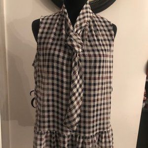 ❤️Red-White-Black Sleeveless Liz Claiborne Top